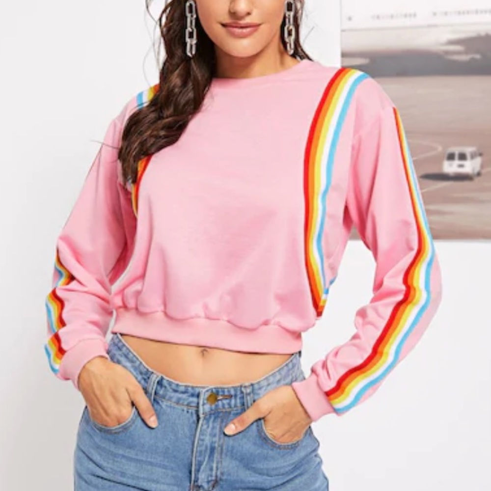 SOLD Pink Rainbow Long Sleeve